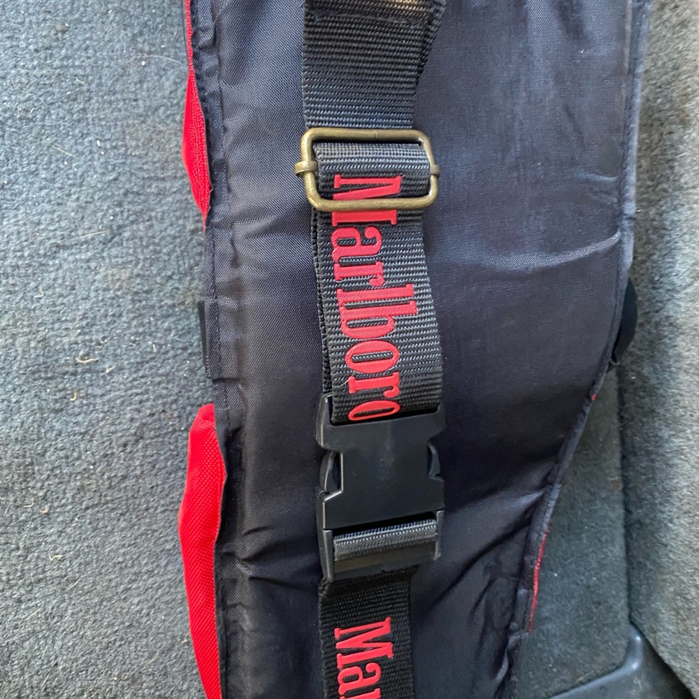 Marlboro Black and Red Duffel Bag
